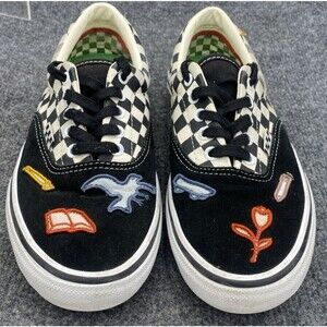 Vans x Skateistan Era Pro PopCush Checkerboard Embroidered Men's 9 US Skate Shoe